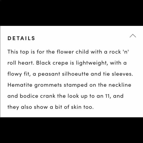 Torrid Black Crepe Grommet Tie Neck Blouse - Picture 4 of 11